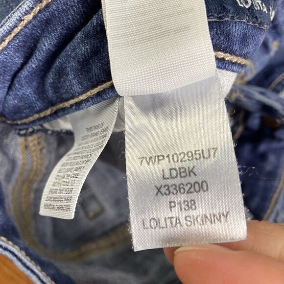 Lucky Brand Jeans Lolita Skinny Dark Wash Women's Size 6/28 Classic Stretch EUC - Picture 6 of 9